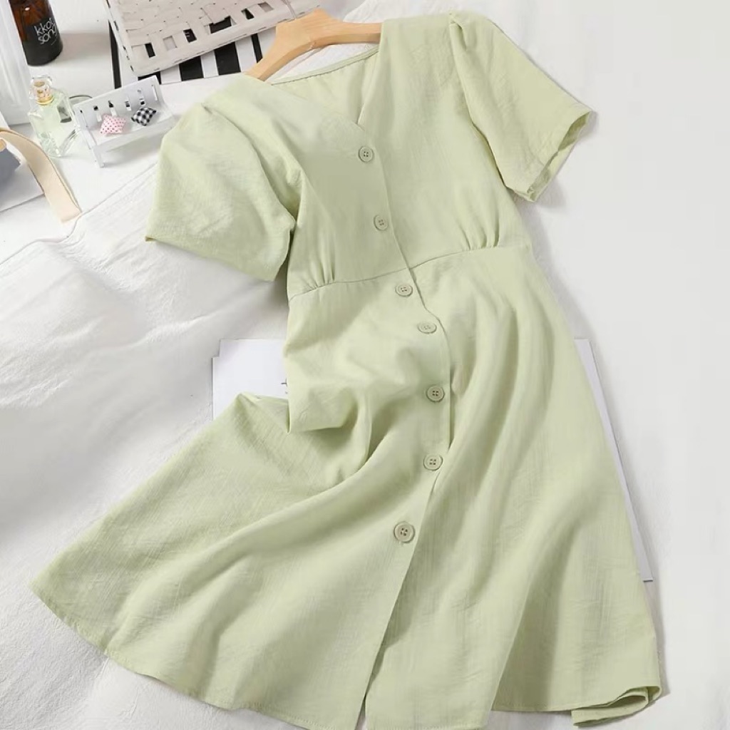 button down dress shopee