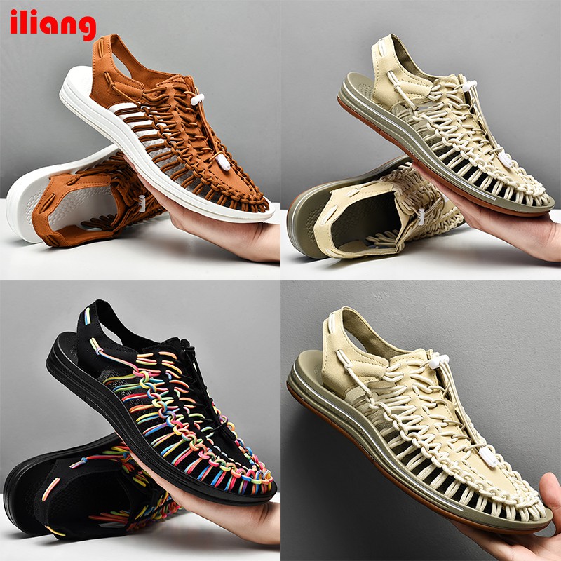 ReadyStock SIZE3546 Woven Upper Design Sandals Waterproof Antiskid