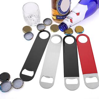 Stainless Steel Portable Large Flat Speed Bottle Cap Opener Remover Bar Blade 