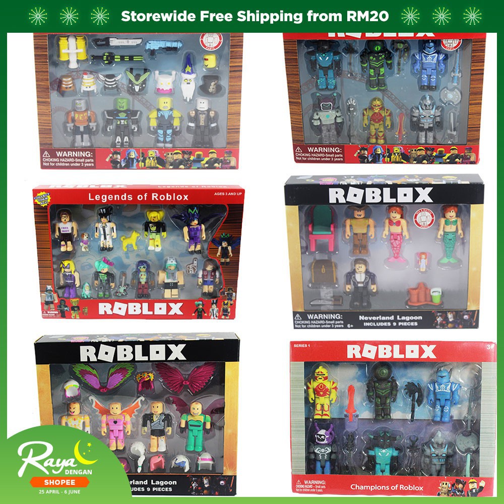 Roblox Figure Jugetes 7cm Pvc Game Figuras Boys Toys For Roblox Game Shopee Singapore - 6pcs set roblox toy action figures games model 7cm pvc juguetes