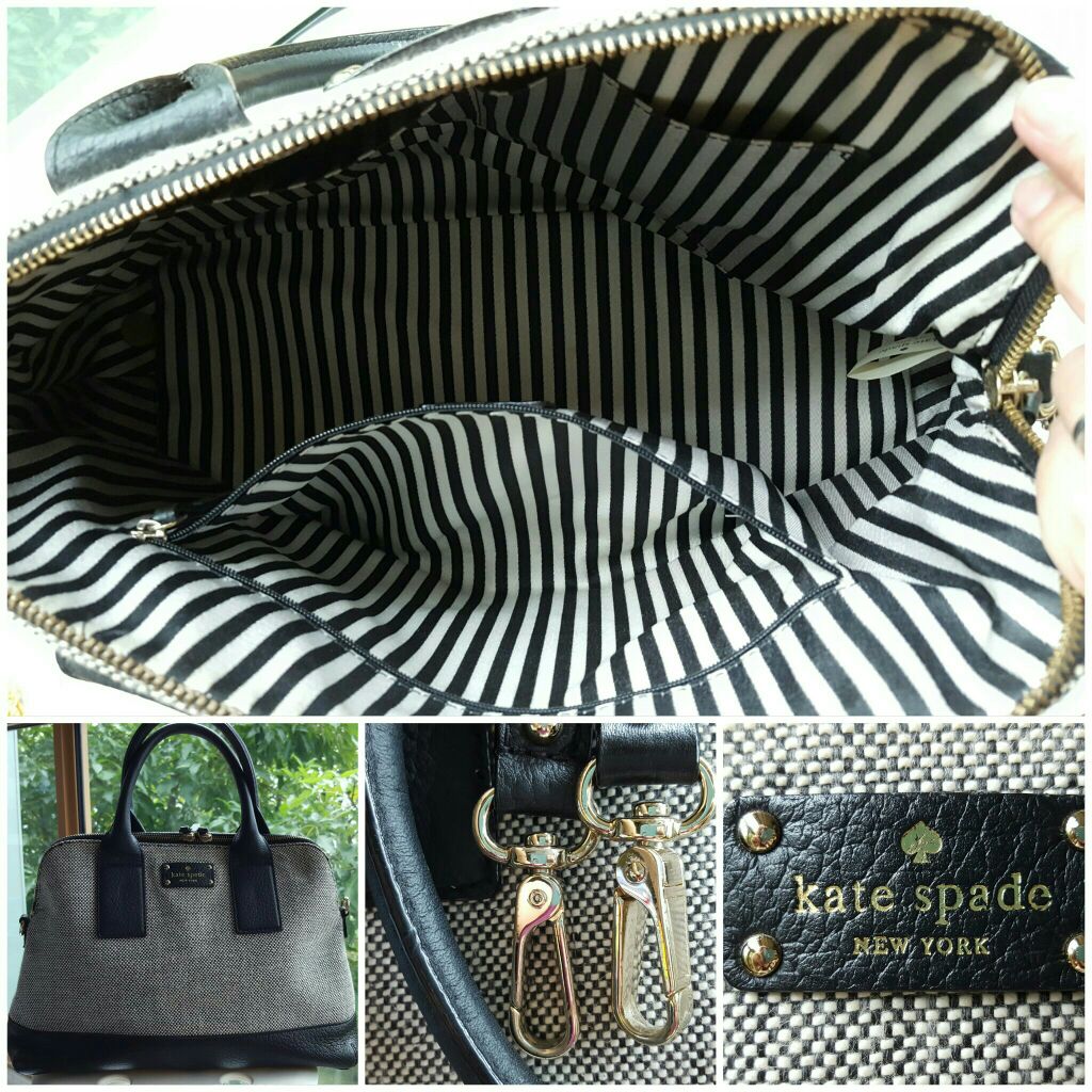 Authentic Kate Spade New York Southport Avenue Twill Jenny Satchel Pre Loved Shopee Singapore - jenny and kate roblox