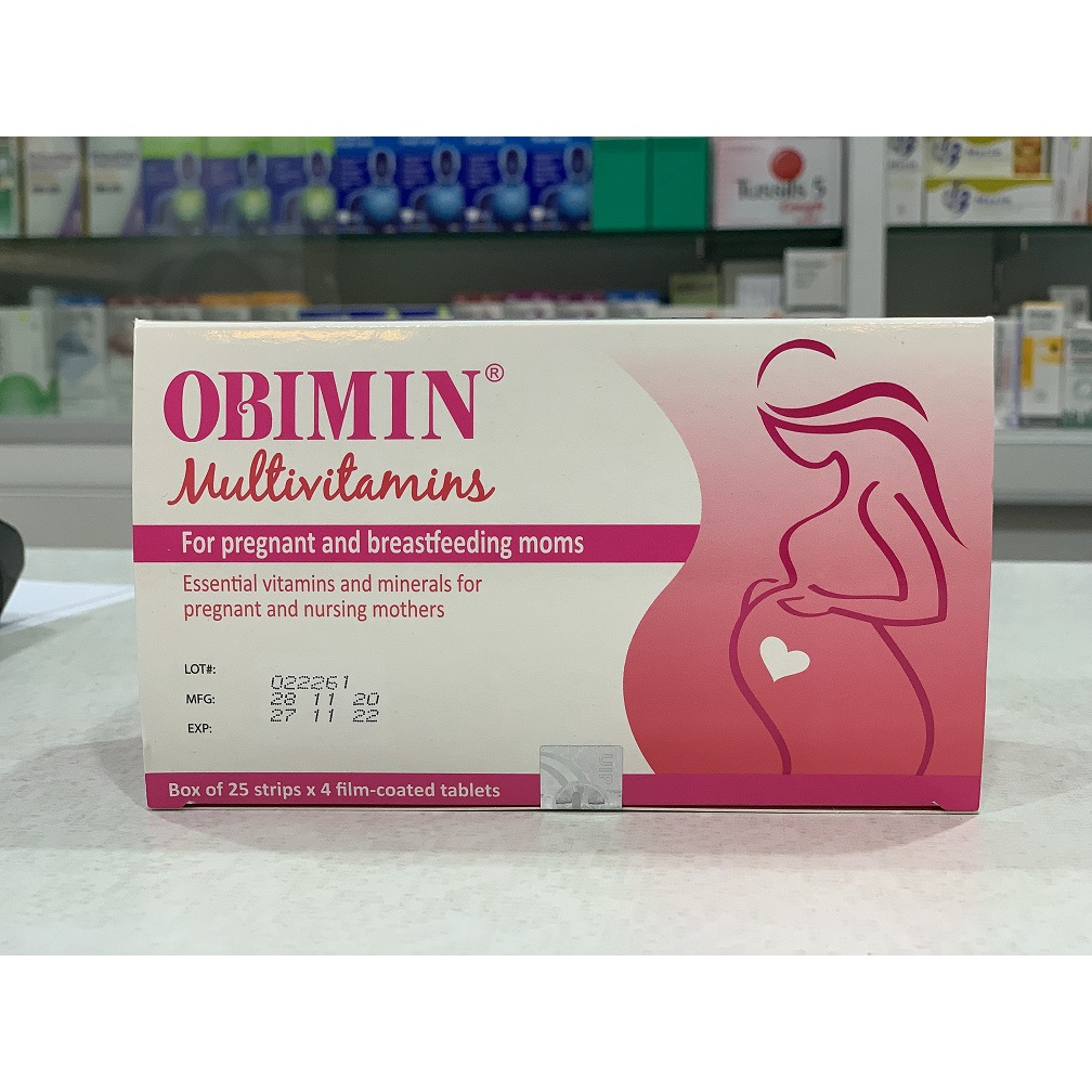 Obimin Tablets 100s Prenatal multivitamin for pregnancy and