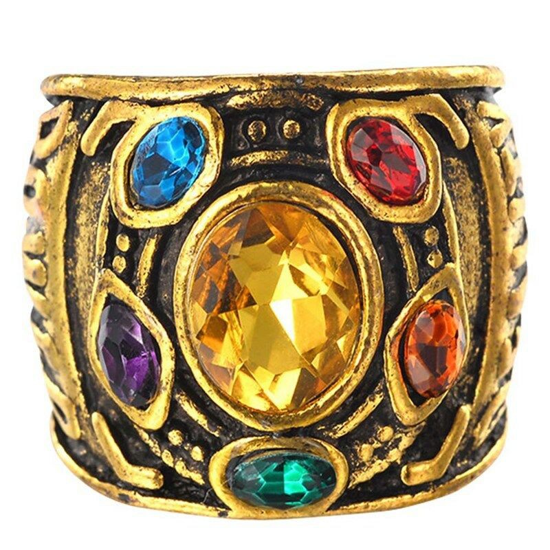 Infinity THANOS Gauntlet POWER RING Avengers The Infinity War Stones Size 6-10 