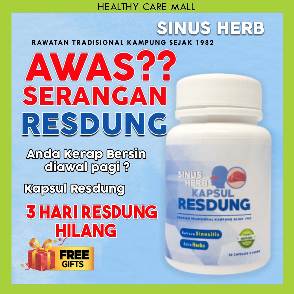 Fast Shipping Capsule Resdung Medicine Resdung Allergy Selsema Itching Mujarab Shopee Singapore