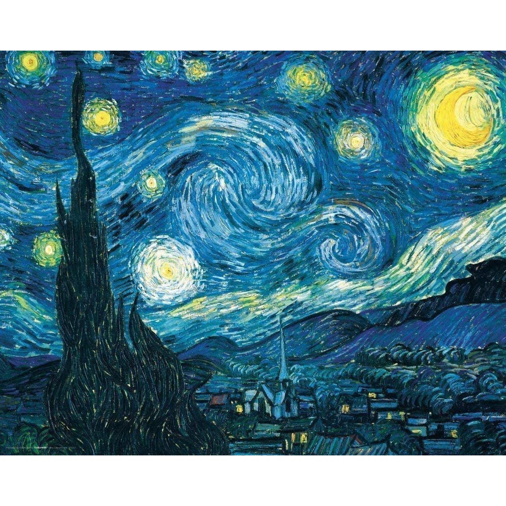 Diamond Painting Classic Art Masterpiece (Van Gogh Starry Sky) Shopee