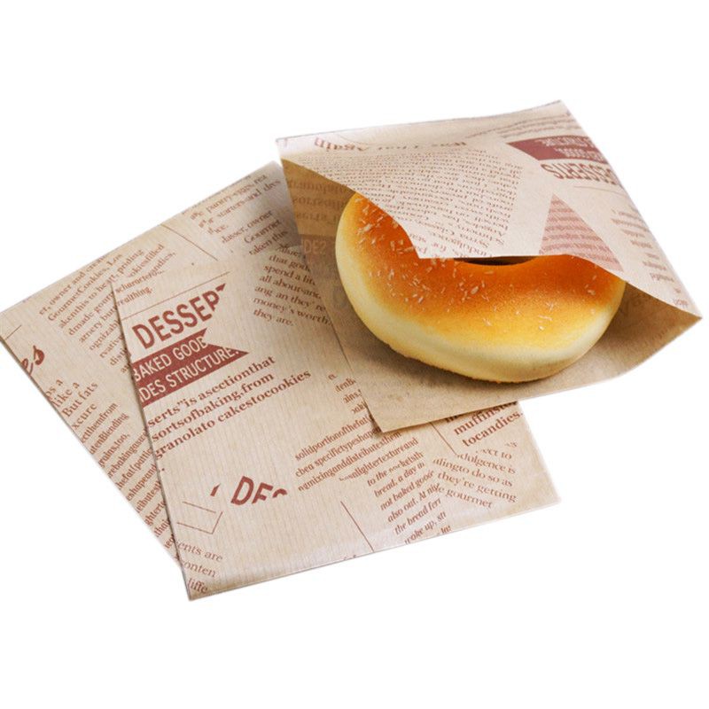 100pcs 12x12cm Sandwich Donut Bread Bag