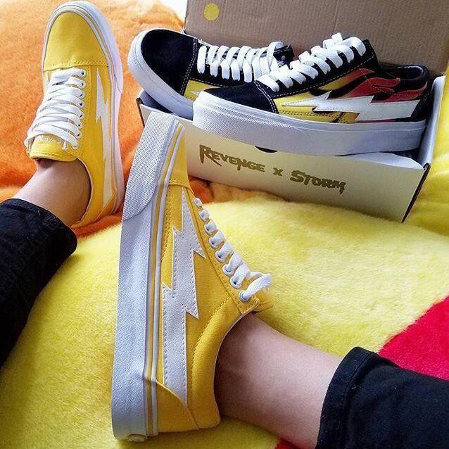 yellow lightning bolt vans