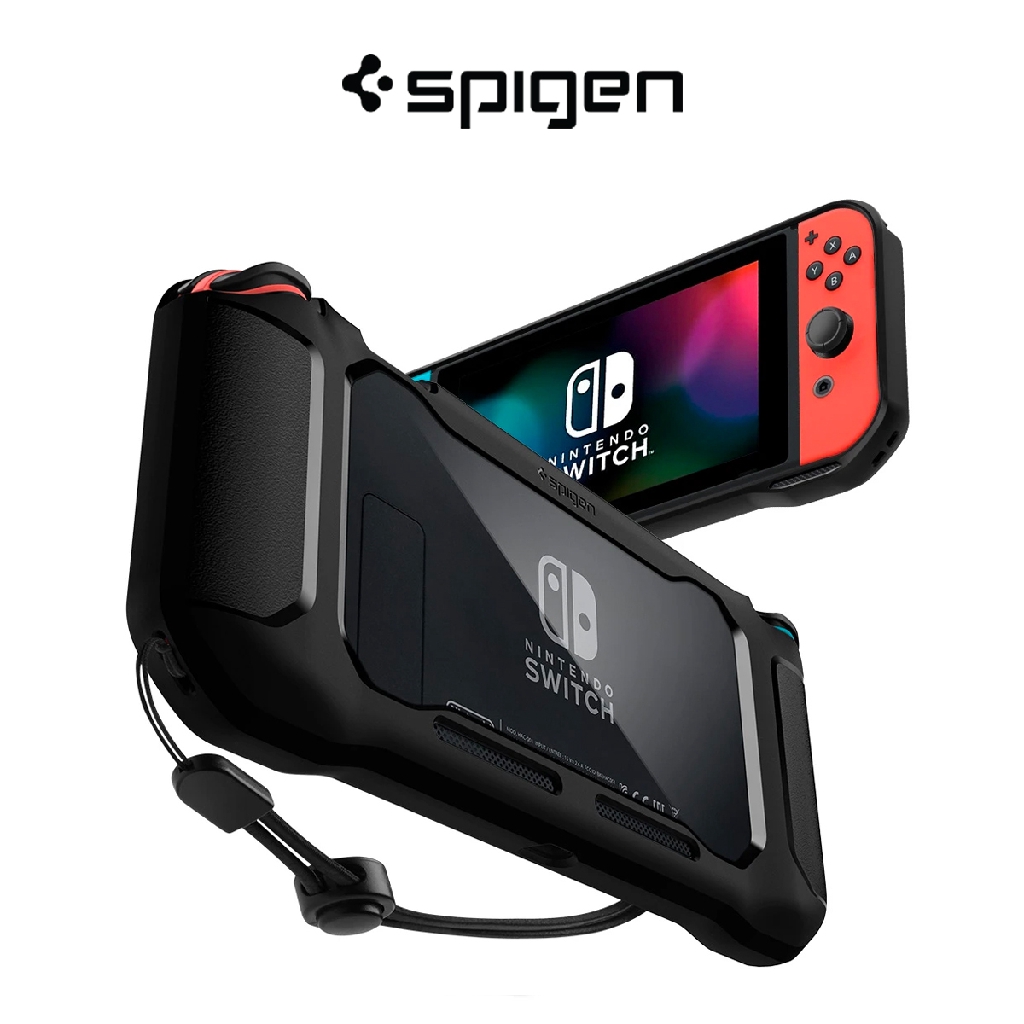 Spigen Nintendo Switch Case Rugged Armor with Adjustable Strap & Drop