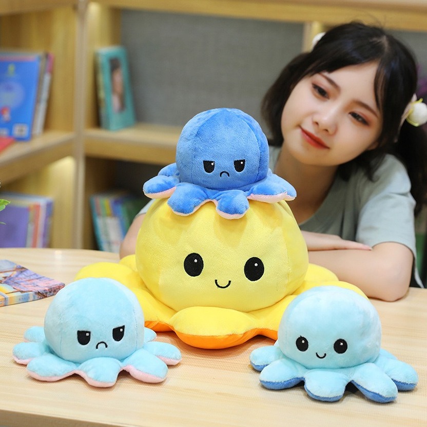 giant octopus plush reversible