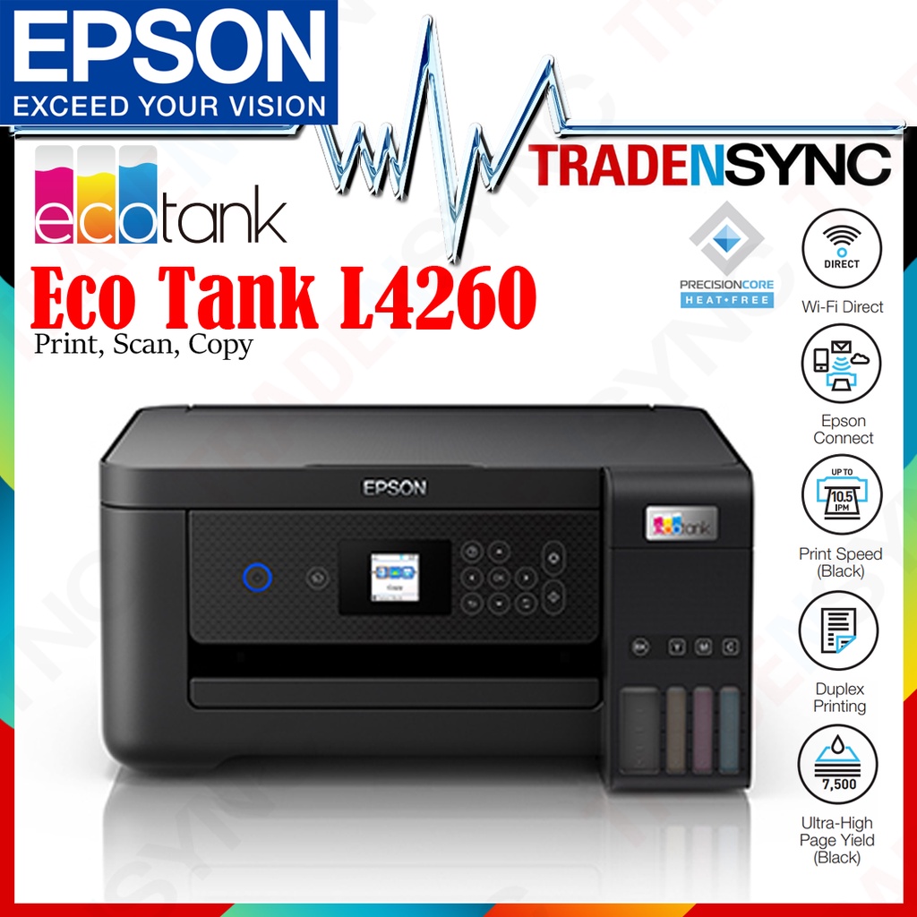 Wireless Printer Epson L4260 Wi Fi Duplex All In One Ink Tank Printer Print Scan Copy 0607