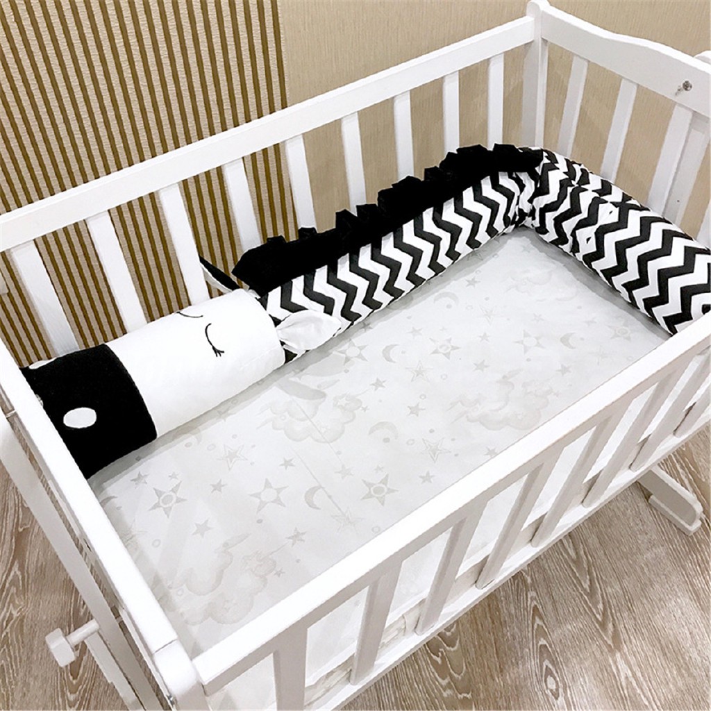 Hl 2 3meters Baby Crib Bumper Zebra Shaped Infant Bedding Cot