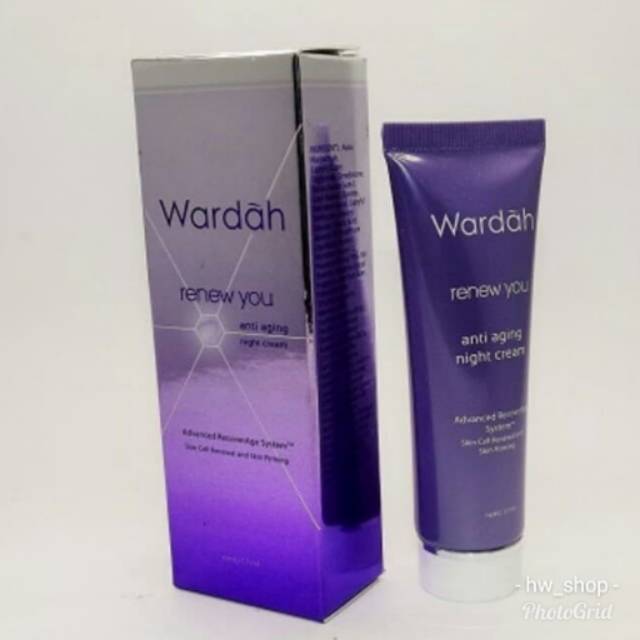 wardah renew you anti aging night cream