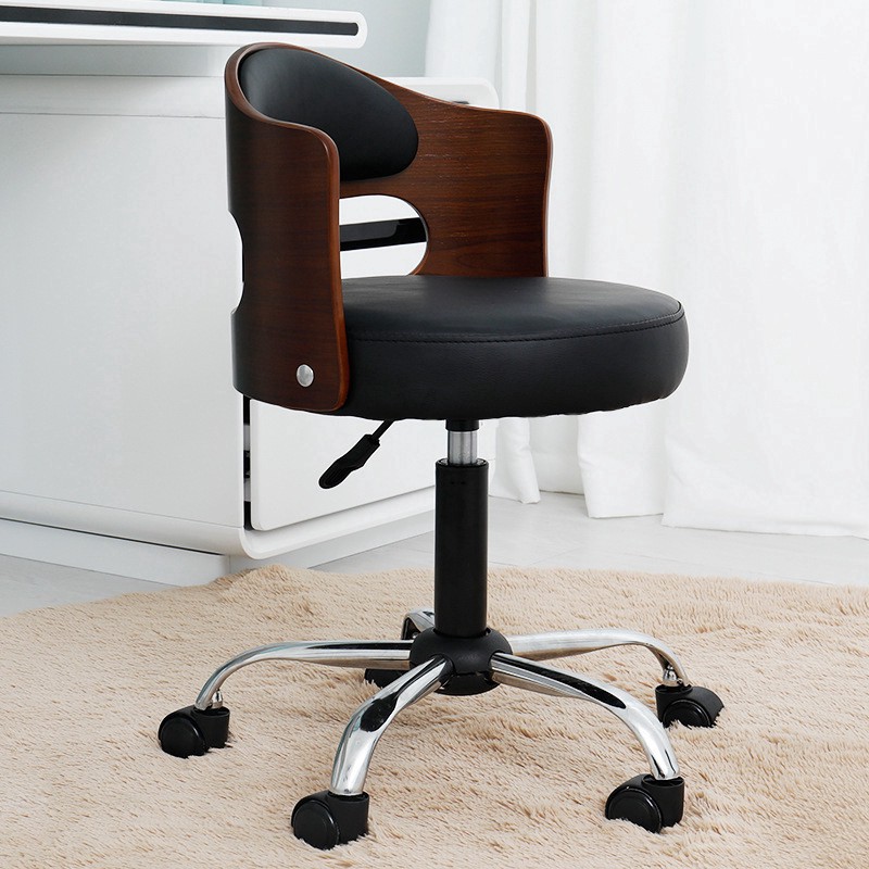 minimalist chair home Solid wood office chair fashion student computer chair | Shopee Singapore