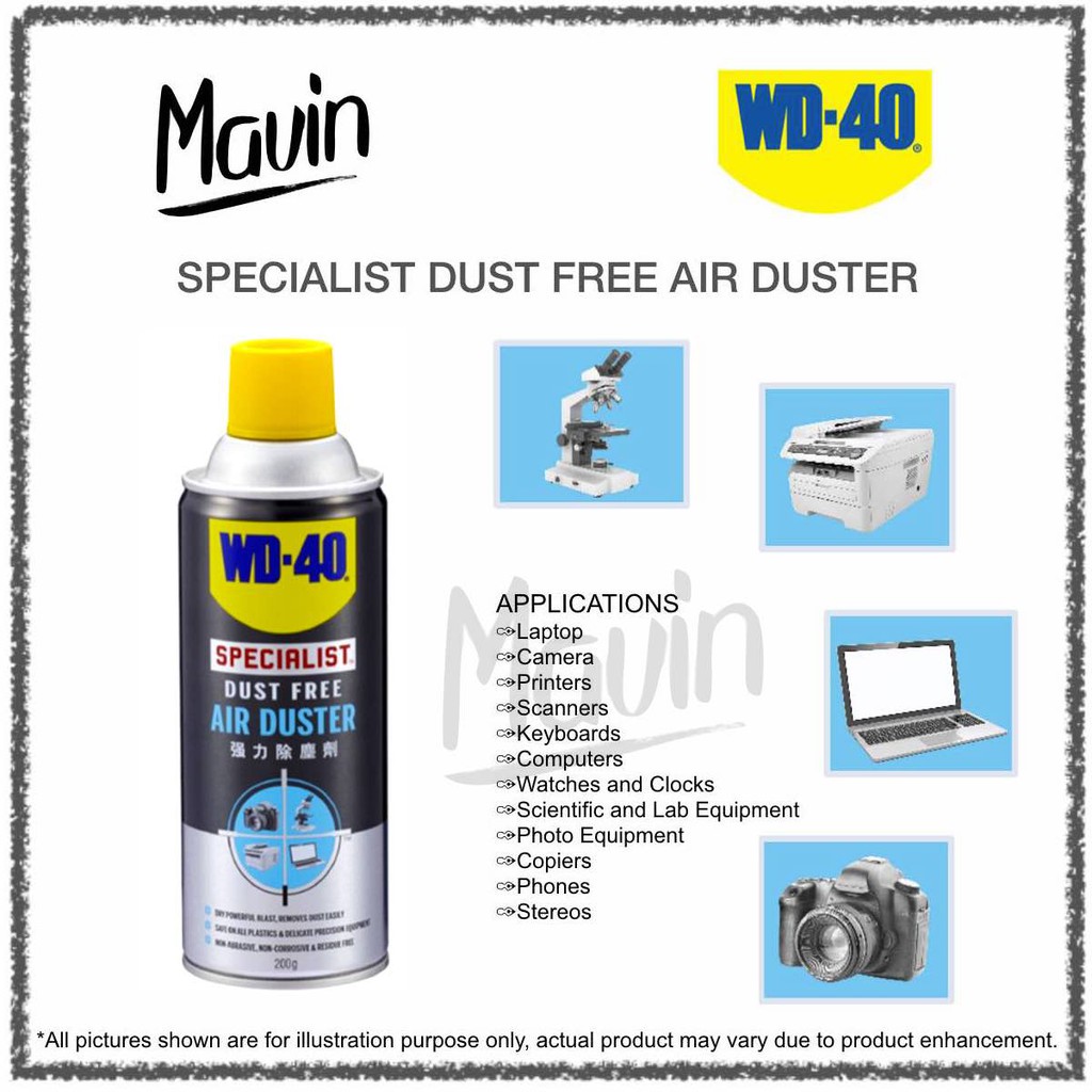 WD40 Specialist Dust Free Air Duster 200g SKU2005231737