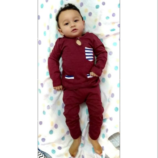 Set Baju Melayu Baby New Design Cotton Untuk Bayi Comel Shopee Singapore