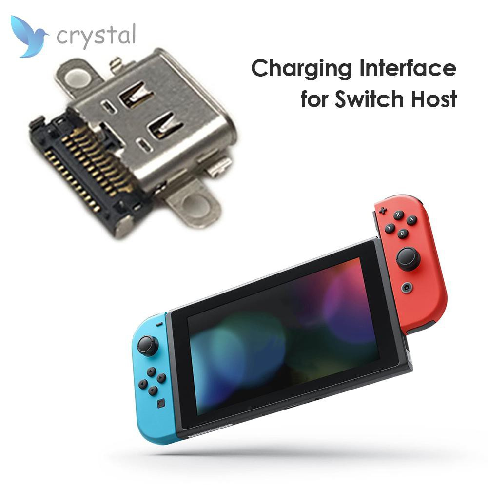 Crystal Replacement Usb C Charging Port Socket For Nintendo Switch Console Repair Parts Shopee Singapore