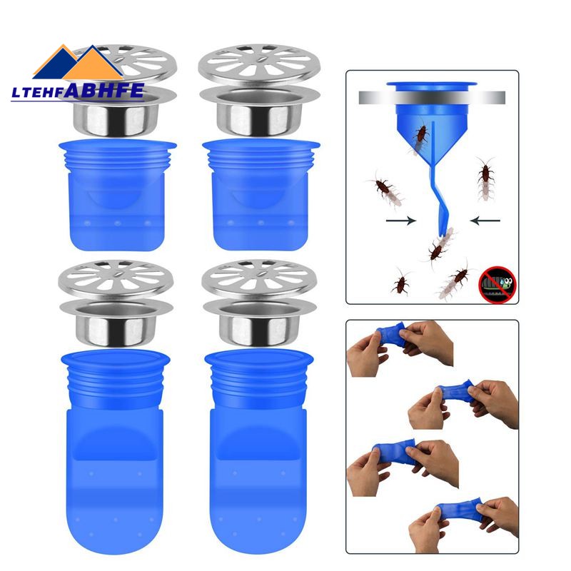 Drain Backflow Preventer 4 Pack One Way Valve For Pipes Tubes In