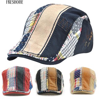 mens patchwork caps