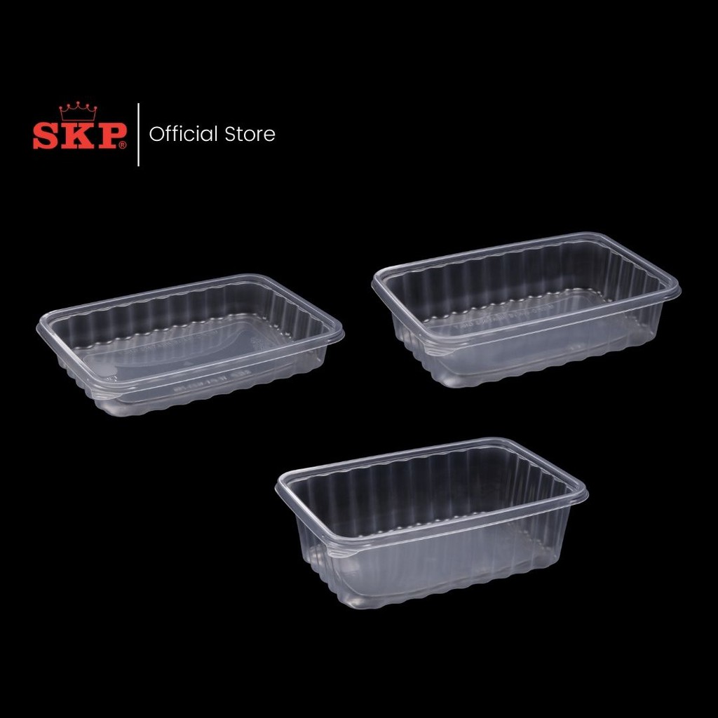 Download SKP Rectangular Disposable Plastic Food Container Set With ...