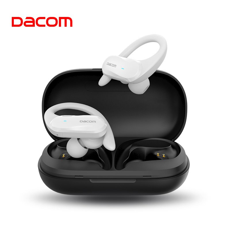 DACOM ATHLETE TWS Bluetooth Earbuds Bass True Wireless Stereo Earphones Sports Headphones Ear Hook for Android iOS Wate