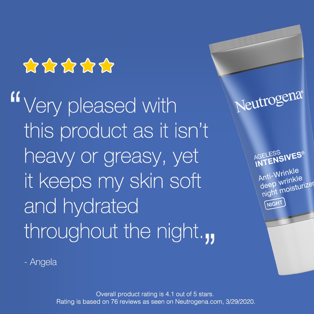 neutrogena ageless intensives deep wrinkle moisture night review