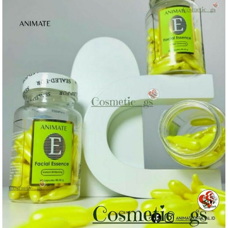 Animate FACIAL ESSENCE SERUM VITAMIN E 60 Capsules Shopee Singapore