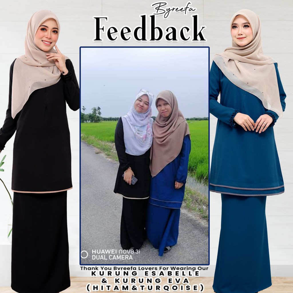 Baju Kurung Esabelle Warna Navy Blue Plus Size S 3xl Moden Breastfeed Nursing Friendly Shopee Singapore