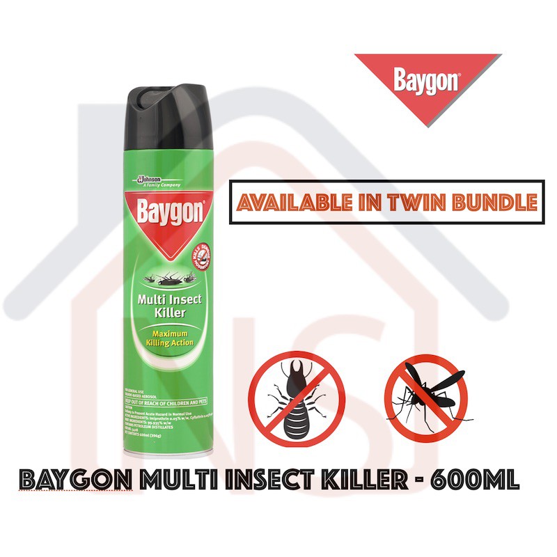 Baygon Multi Insect Killer Insecticide Pesticide Anti Insect Spray 600ml Shopee Singapore