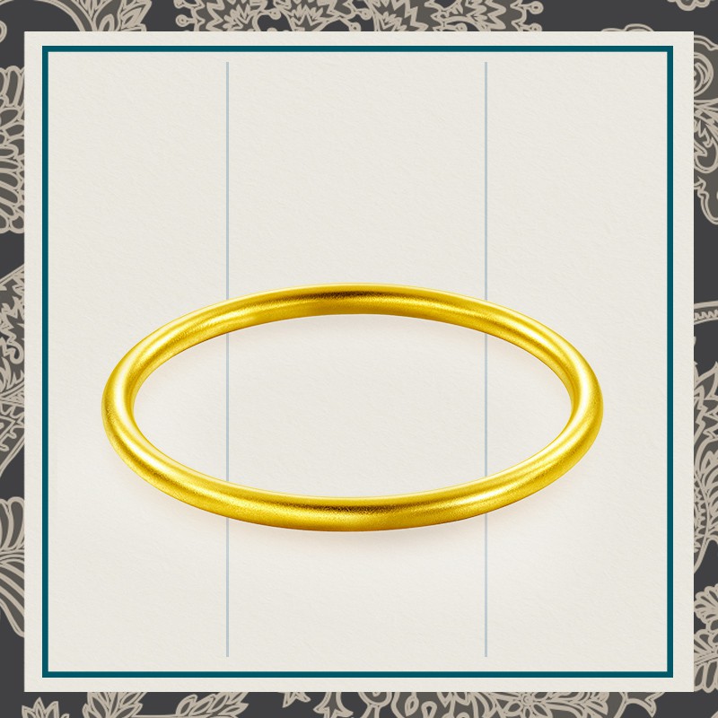 CHOW TAI FOOK • HUÁ [传承] Collection 999 Pure Gold Bangle F208990 | Shopee  Singapore