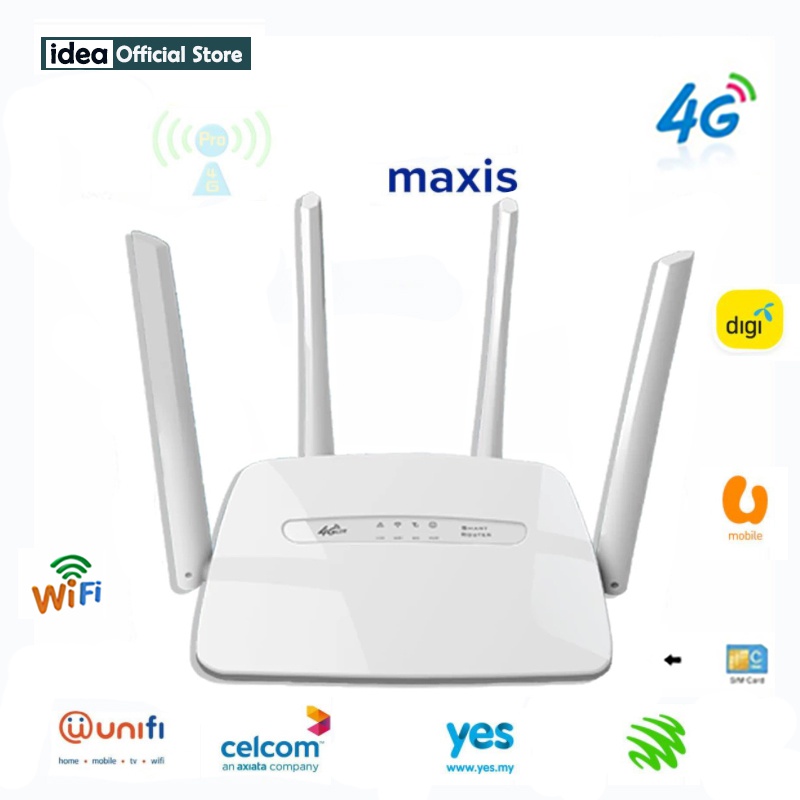 Idea Modified Router Unlocked 3g 4g Lte Wifi Modem Cpe Router Sim Card Slot Wan Lan Port Fdd Function 150mbps Wireless Modem Shopee Singapore