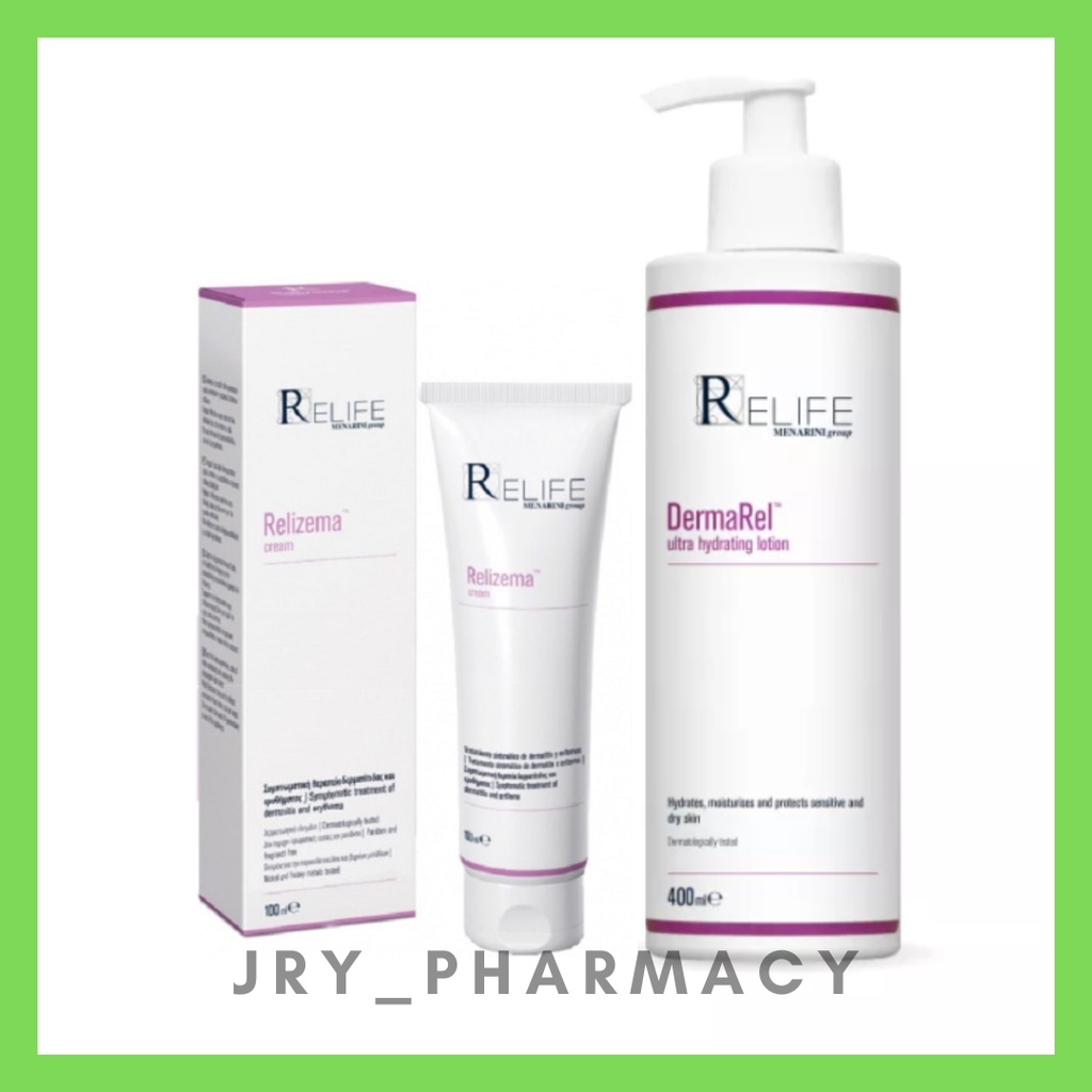 RELIFE RELIZEMA CREAM 100ML EXP9/24 OR DERMAREL ULTRAHYDRATING LOTION