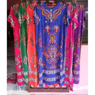  Aladdin  L PD Batik  dress panjang muslim pajamas Batik  
