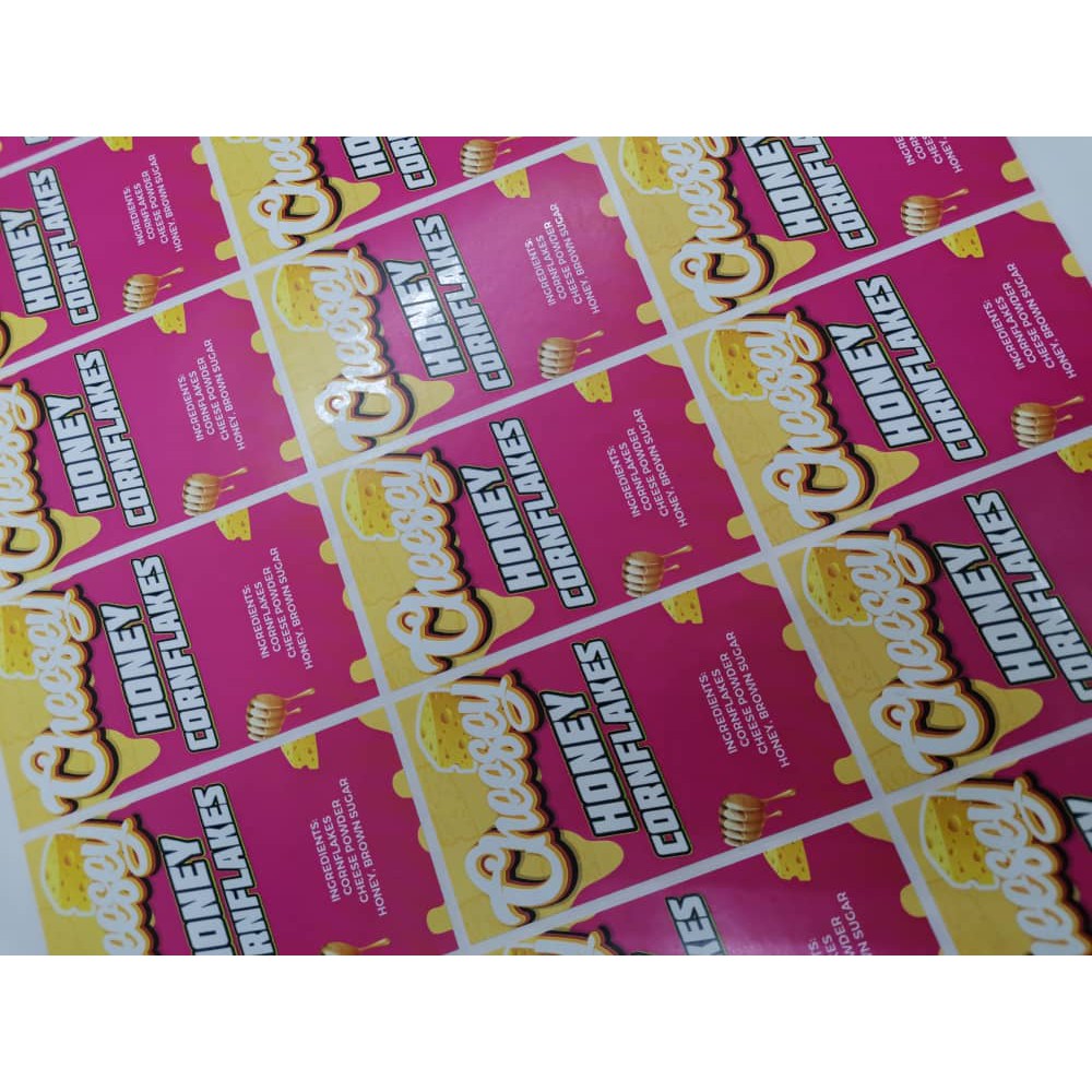 Sticker Saiz Kad Atm Print Cut Sticker Murah Sticker Petak Sticker Produk Shopee Singapore