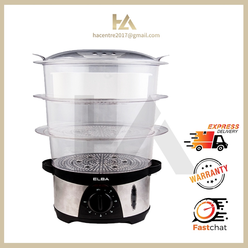 Shop Malaysia Elba 10l 3 Tiers Food Steamer Efs G1035 Ss Efsg1035ss N Food Steamer Shopee Singapore