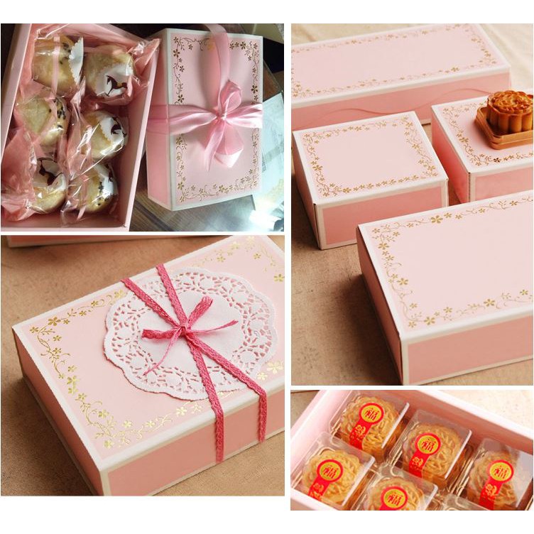 5pcs Gift packaging box Cake pastry tart mooncake boxes