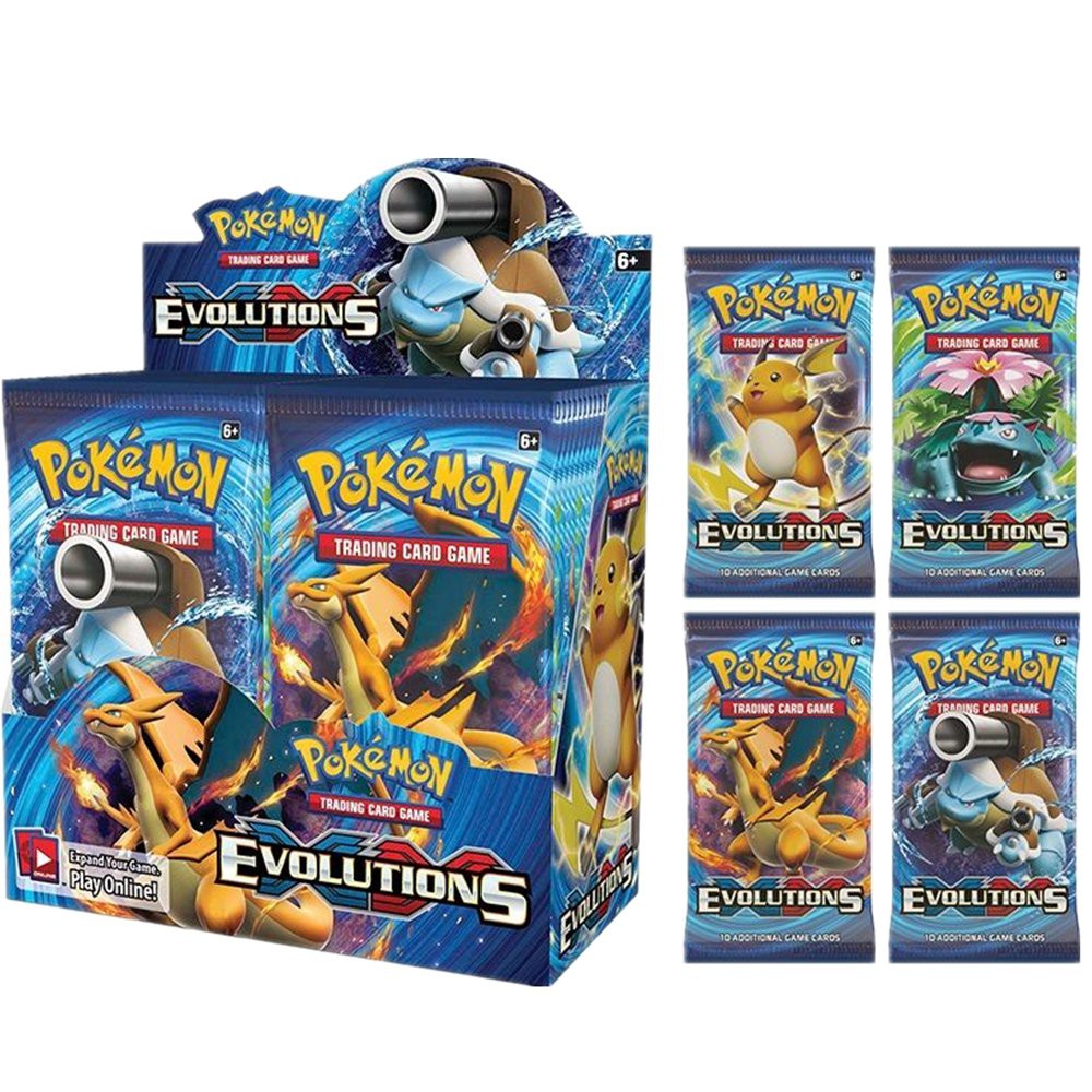 324 Pcs Pokemon Cards XY Evolutions Booster Box Sealed Battle Card