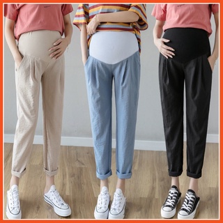 Maternity Pants Summer Western Style Leisure Pregnant Women's Pants High Waist Belly Support Wear Maternity Shorts