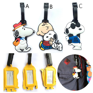 Cute Cartoon Snoopy Luggage Tag Travel Accessories Suitcase   Bags Straps