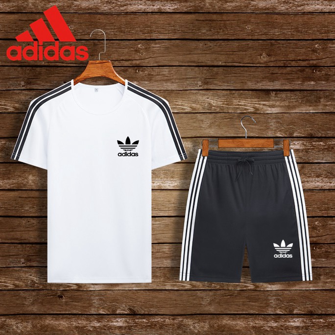 adidas shorts and t shirts men's