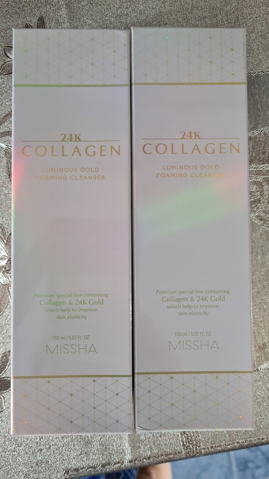 missha 24k collagen luminous gold foaming cleanser