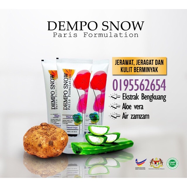 Shop Malaysia Dempo Snow Moisturizer Cream Shopee Singapore