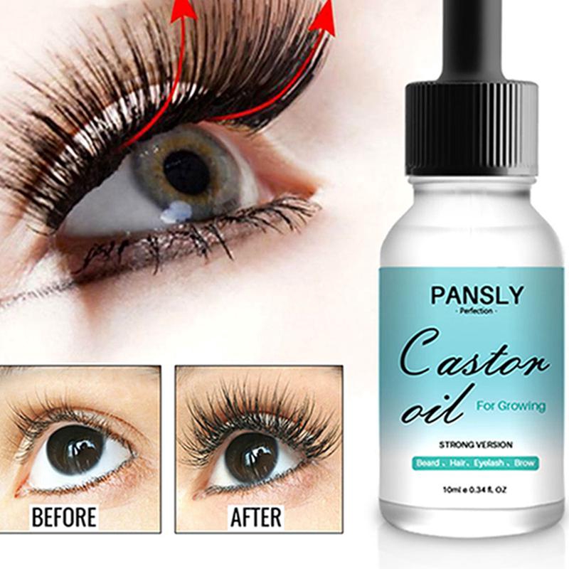 10ml Natural Castor Oil Hexane Free With Eyelash Brush For Hair