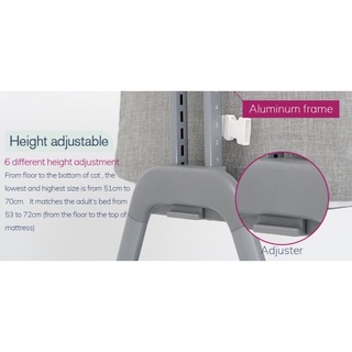 MummyStyle  Co-sleeper portable bed  Bed Mummy Life Portable Cot with Adjustable Heights #6