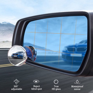 Car Blind Spot Mirror Wide Angle Mirror 360 Adjustable Convex Rear View Mirror Shopee Singapore