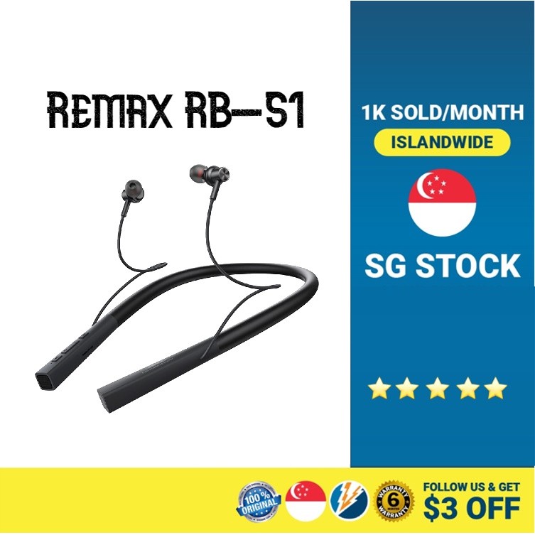 Dual-action Bluetooth headset REMAX RB-S1 / RB-S26 Bluetooth Earphones ...