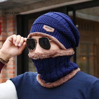 mens beanie hat and scarf set