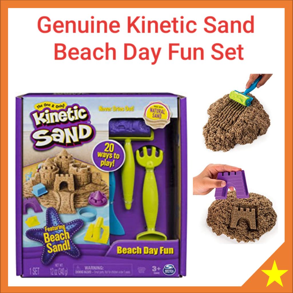 kinetic sand beach day fun