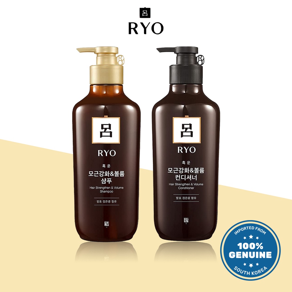 Ryo Hair Strengthener Shampoo and Conditioner 550ml Shopee Singapore
