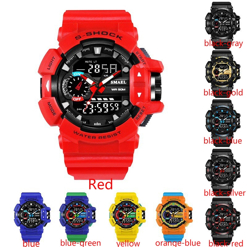 red waterproof watch