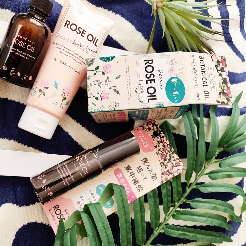 Kurobara Rosenoa Rose Oil Botanical Hair And Skin Treatment Oil Hair Cream Hair Serum Shopee Singapore